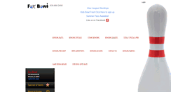 Desktop Screenshot of foxbowl.com